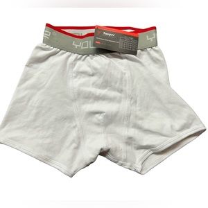 YOUPER Youth boys white boxer briefs shorts size small NWT